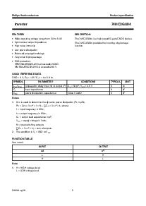 浏览型号74HC3GU04的Datasheet PDF文件第2页