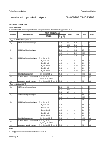 浏览型号74HC3G06的Datasheet PDF文件第5页