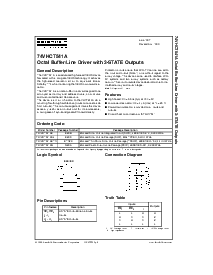 浏览型号74VHCT541A的Datasheet PDF文件第1页