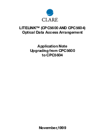 浏览型号CPC5600A的Datasheet PDF文件第1页