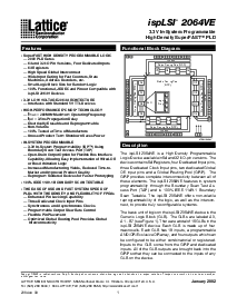 浏览型号ISPLSI2064的Datasheet PDF文件第1页