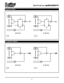 浏览型号ISPGAL22LV10-10LJ的Datasheet PDF文件第4页