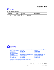 浏览型号w99688cbm3的Datasheet PDF文件第19页
