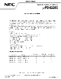 浏览型号UPD42280GU-30的Datasheet PDF文件第1页