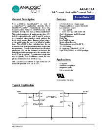浏览型号AAT4601A的Datasheet PDF文件第1页