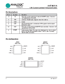 浏览型号AAT4601A的Datasheet PDF文件第2页