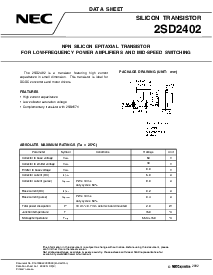 浏览型号2SD2402的Datasheet PDF文件第1页