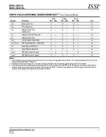 浏览型号IS61LV6416的Datasheet PDF文件第7页