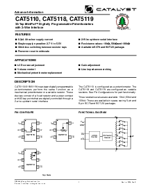 浏览型号CAT5110 CAT5118 CAT5119的Datasheet PDF文件第1页