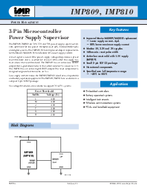 浏览型号IMP809REU-T的Datasheet PDF文件第1页