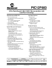 浏览型号PIC12F683-I/SN的Datasheet PDF文件第3页