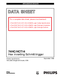 浏览型号74HCT14的Datasheet PDF文件第1页