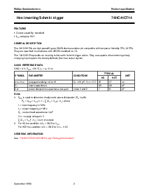 浏览型号74HCT14的Datasheet PDF文件第2页