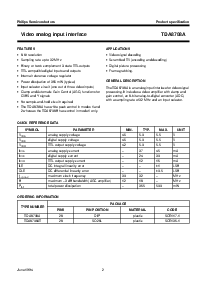 浏览型号TDA8708AT的Datasheet PDF文件第2页