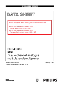 浏览型号HEF4052BT的Datasheet PDF文件第1页