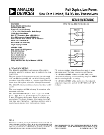 浏览型号ADM489ARU的Datasheet PDF文件第1页