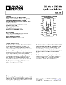 浏览型号AD8349ARE的Datasheet PDF文件第1页