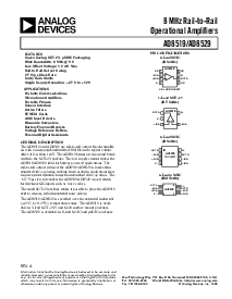 浏览型号AD8529ARM的Datasheet PDF文件第1页