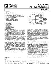 浏览型号AD9709AST的Datasheet PDF文件第1页