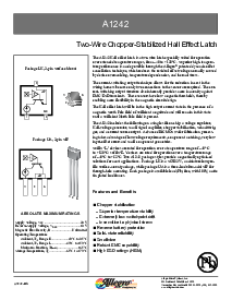 浏览型号A1242的Datasheet PDF文件第1页