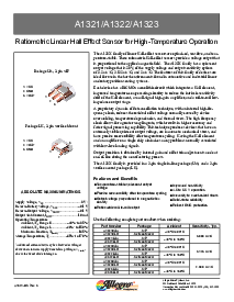 浏览型号A1321的Datasheet PDF文件第1页