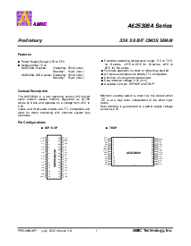 浏览型号A625308AM-70SU的Datasheet PDF文件第2页