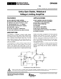 浏览型号OPA698ID的Datasheet PDF文件第1页