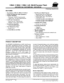 浏览型号SST39SF010A-70-4C-WH的Datasheet PDF文件第1页