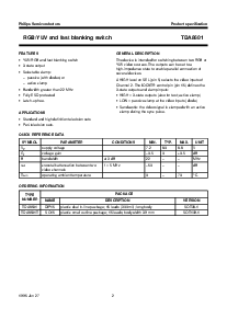 浏览型号TDA8601T的Datasheet PDF文件第2页