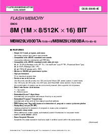 浏览型号MBM29LV800TA-90的Datasheet PDF文件第1页