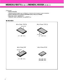 浏览型号MBM29LV800TA-90的Datasheet PDF文件第2页
