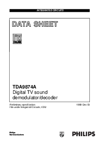 浏览型号TDA9874AH的Datasheet PDF文件第1页