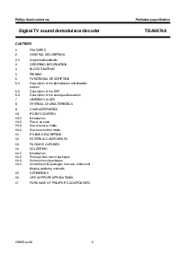 浏览型号TDA9874AH的Datasheet PDF文件第2页