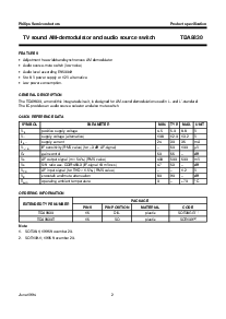 浏览型号TDA9830的Datasheet PDF文件第2页