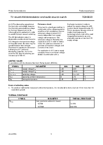 浏览型号TDA9830T的Datasheet PDF文件第5页