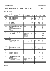 浏览型号TDA9830T的Datasheet PDF文件第6页