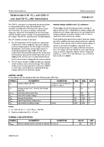 浏览型号TDA9814T的Datasheet PDF文件第8页