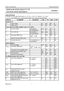 浏览型号TDA9820T的Datasheet PDF文件第7页