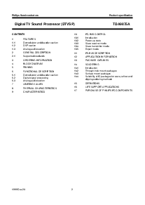 浏览型号TDA9875AH的Datasheet PDF文件第2页