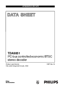 浏览型号TDA9851的Datasheet PDF文件第1页