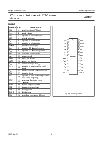 浏览型号TDA9851的Datasheet PDF文件第5页