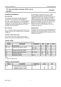浏览型号TDA9851T的Datasheet PDF文件第6页