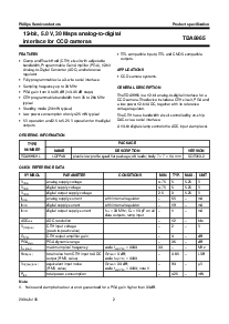 浏览型号TDA9965HL的Datasheet PDF文件第2页