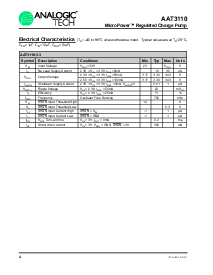浏览型号AAT3110IGU-5-T1的Datasheet PDF文件第4页