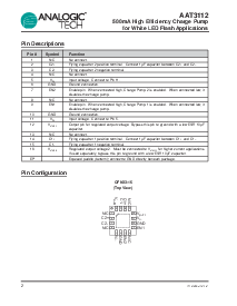 浏览型号AAT3112IVN-5.0-T1的Datasheet PDF文件第2页