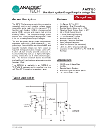 浏览型号AAT3190ITP-T1的Datasheet PDF文件第1页