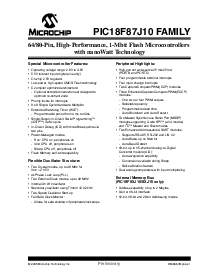 浏览型号PIC18F85J10的Datasheet PDF文件第3页