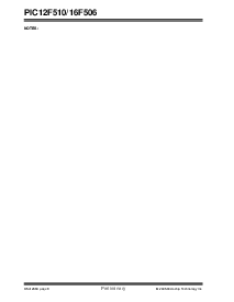 浏览型号PIC16F506的Datasheet PDF文件第8页