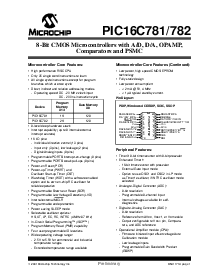浏览型号PIC16C781的Datasheet PDF文件第3页