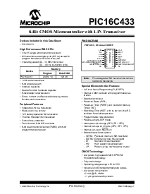 浏览型号PIC16C433的Datasheet PDF文件第3页
